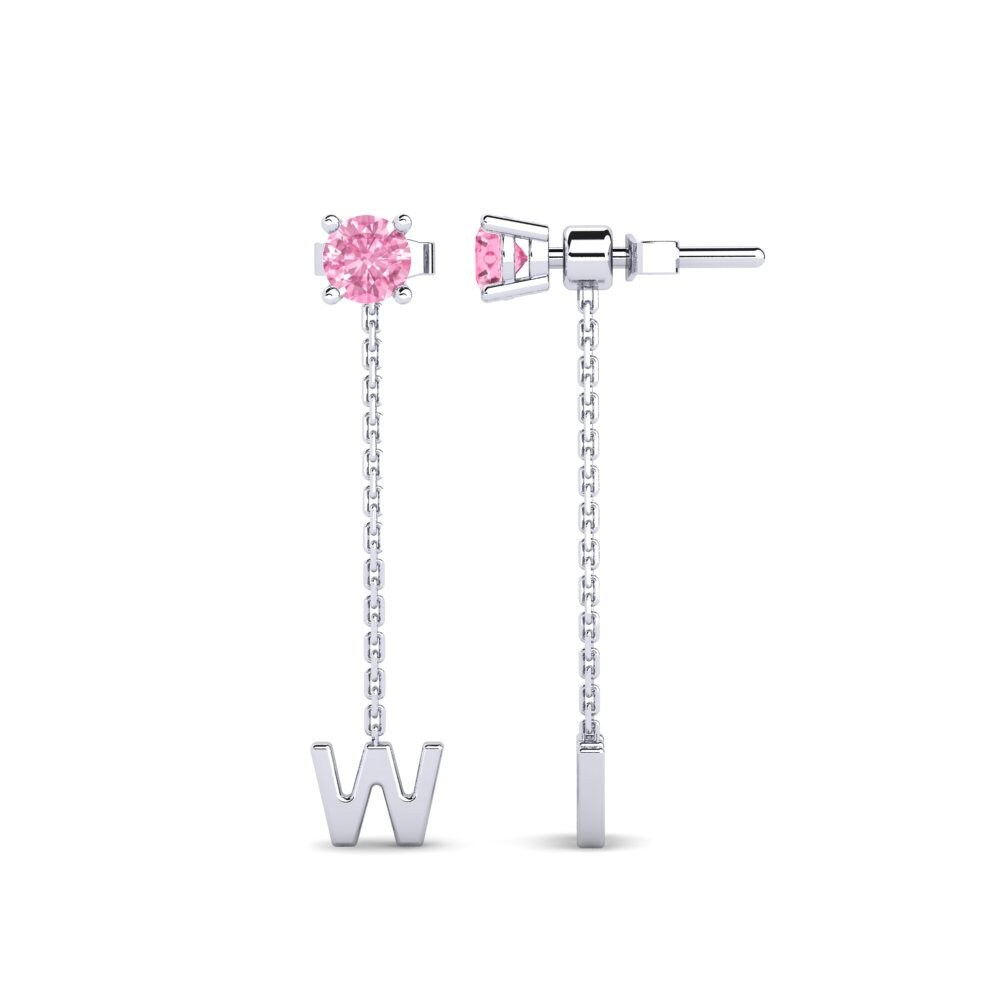 Pink Sapphire Women's Earring Aundrea W