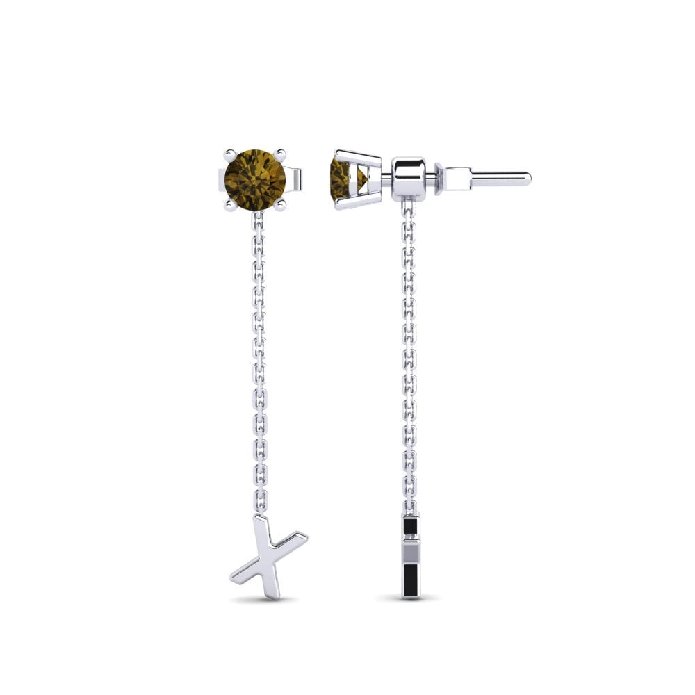 Brown Zircon Women's Earring Aundrea X