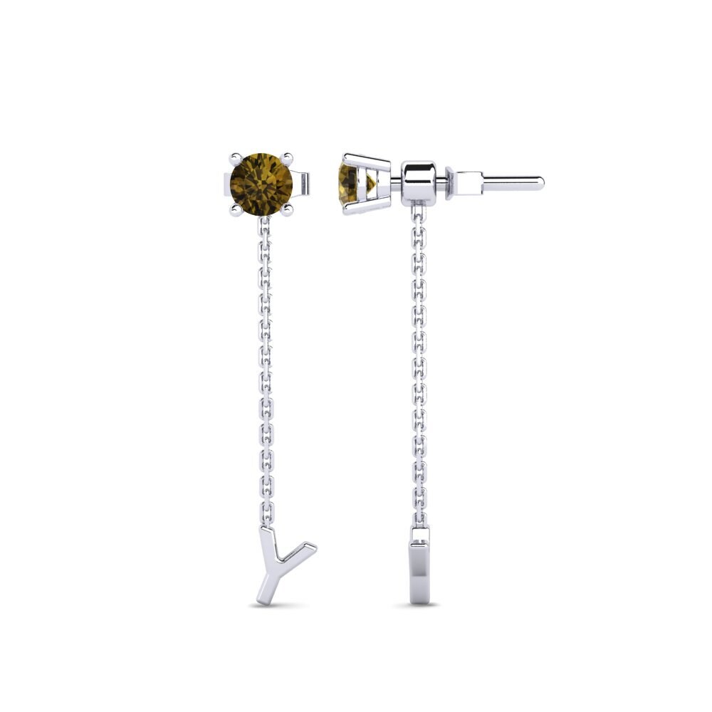 Brown Zircon Women's Earring Aundrea Y