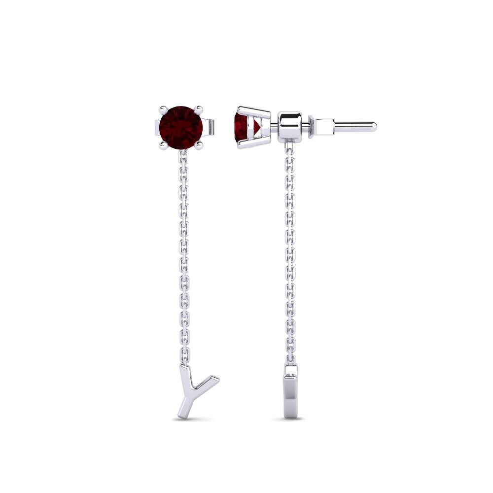 Garnet Women's Earring Aundrea Y
