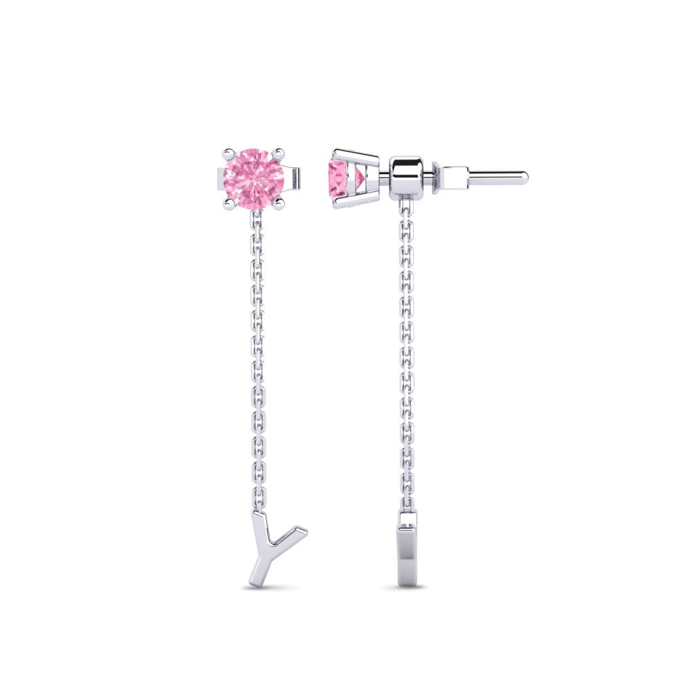 Pink Sapphire Women's Earring Aundrea Y