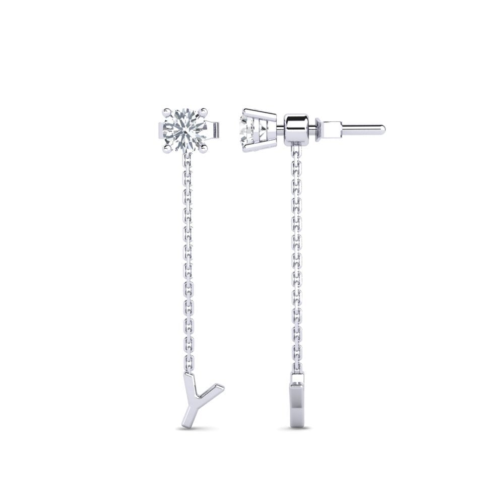 White Zircon Women's Earring Aundrea Y