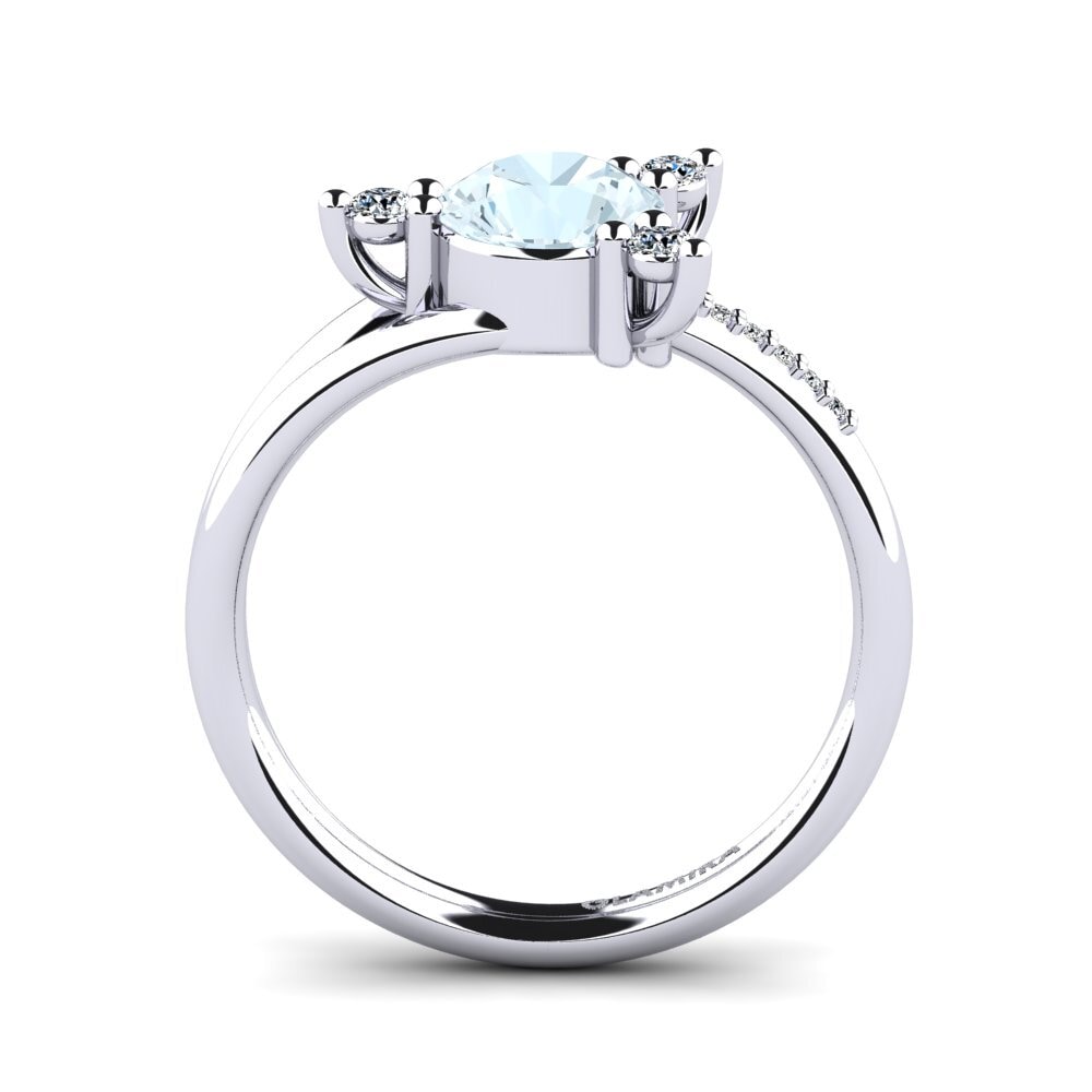 Aquamarine Engagement Ring Auritia