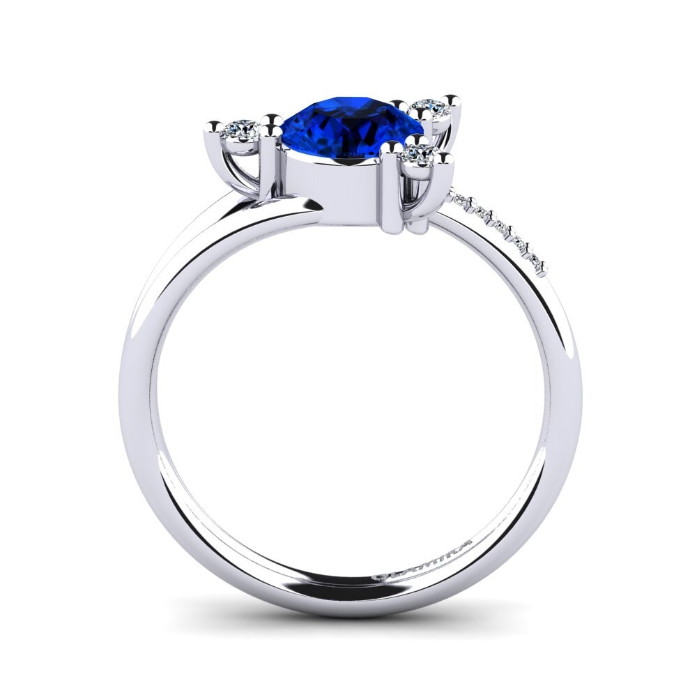 Sapphire (Lab Created) Engagement Ring Auritia