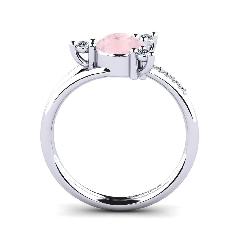 Rose Quartz Engagement Ring Auritia