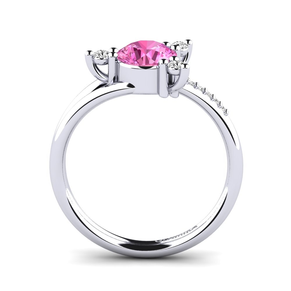 Topacio Rosa Anillo de compromiso Auritia