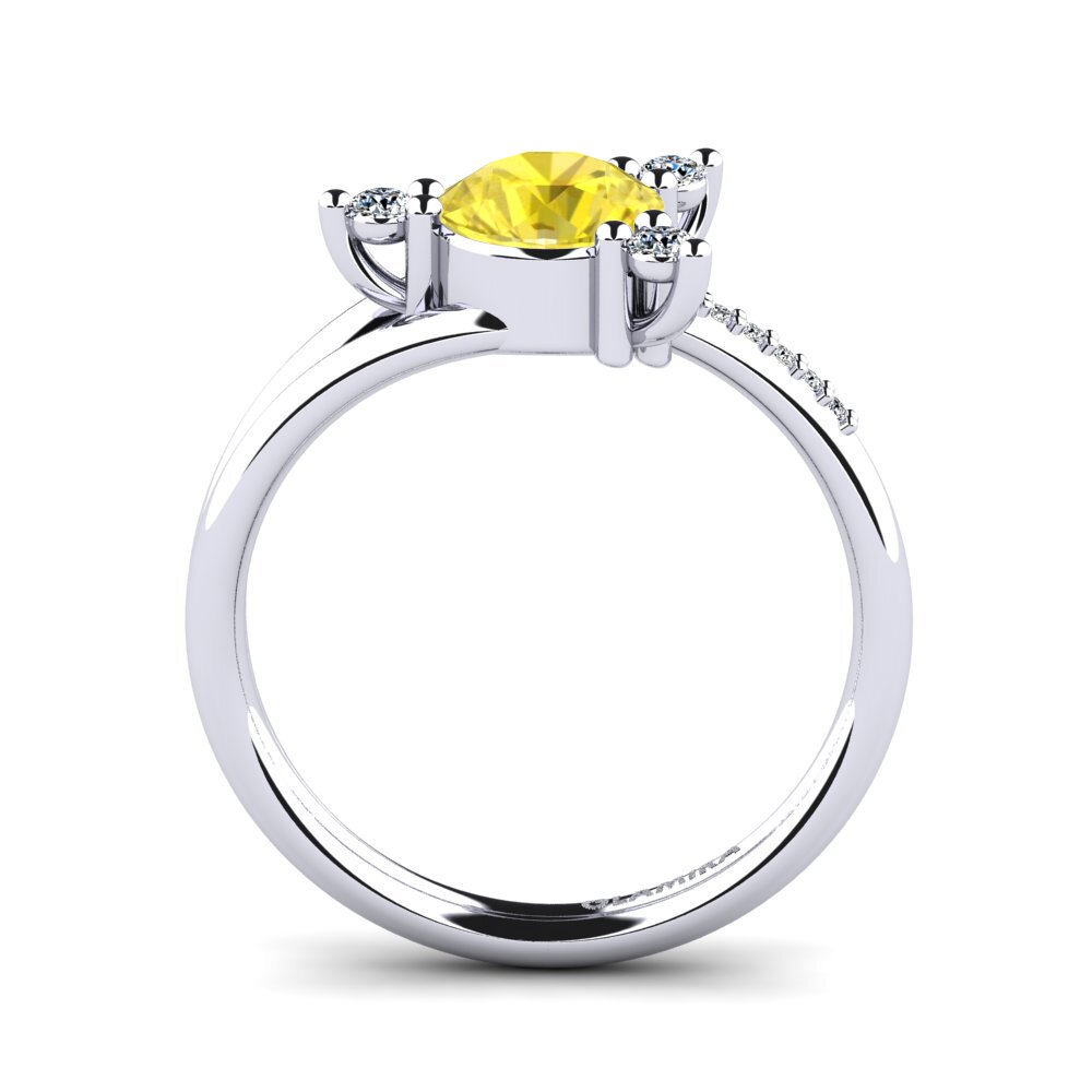 Yellow Sapphire Engagement Ring Auritia