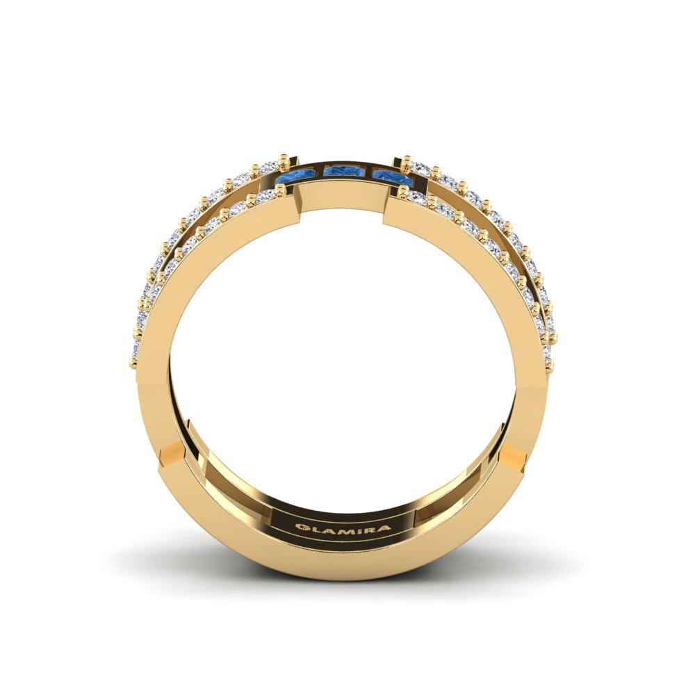 Dunkelblauer Zirkonia Ring Avecesoil