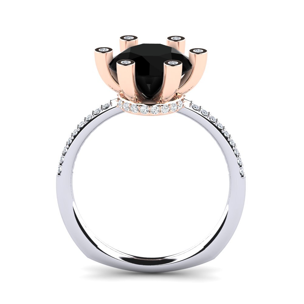 Black Sapphire Engagement Ring Avila