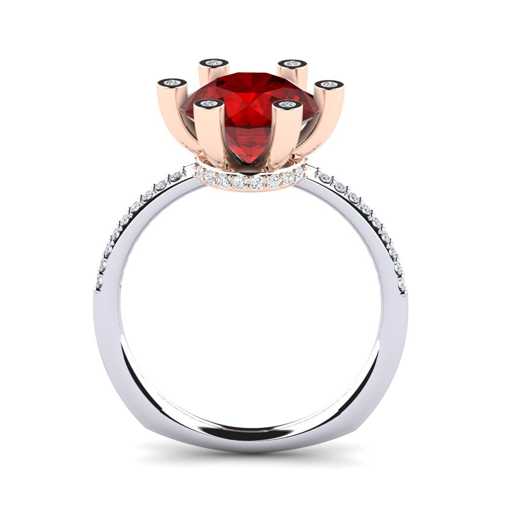 Ruby (Lab Created) Engagement Ring Avila