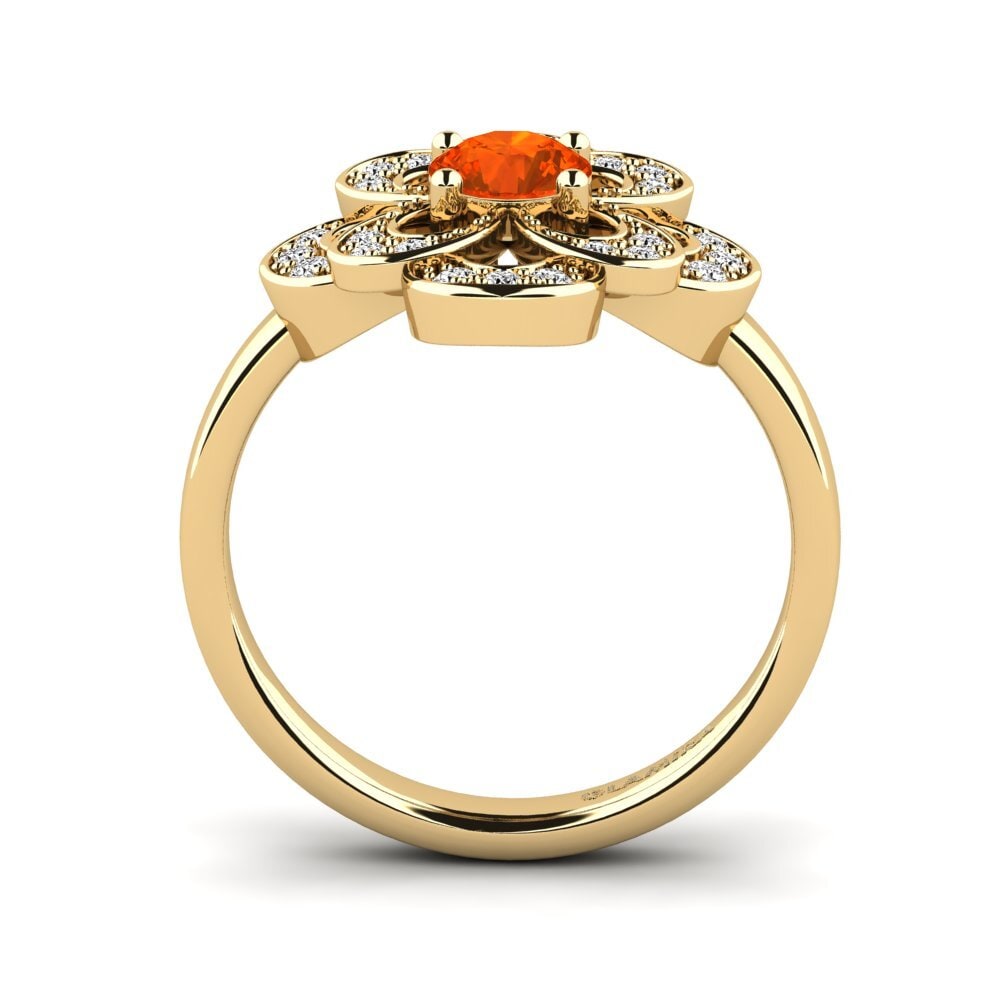Ópalo Fuego Anillo Ayza