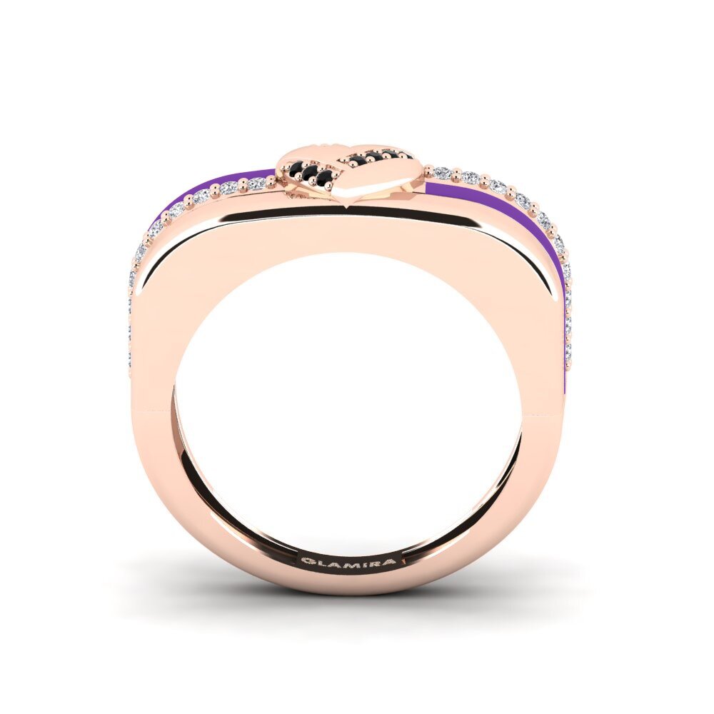 Schwarzer Diamant Ring Azora
