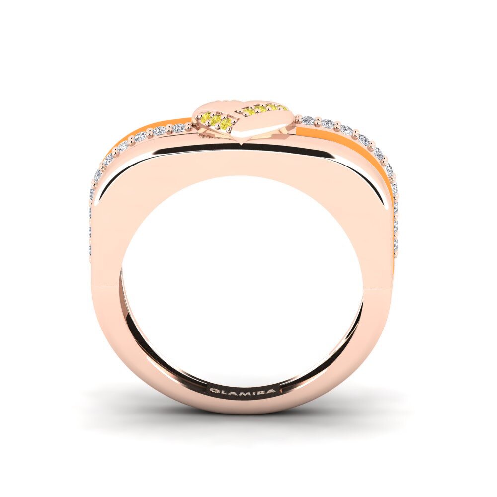 Gelber Saphir Ring Azora