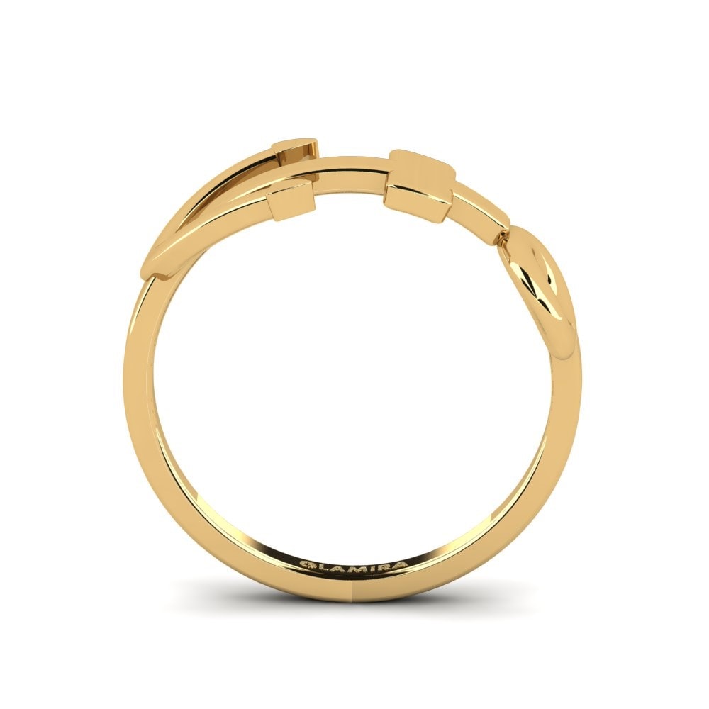 9k Oro Amarillo Anillo Bagage