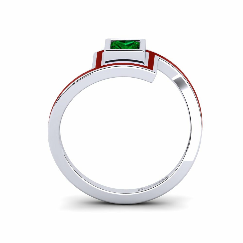 Zircone Vert Bague de fiançailles Bahoue
