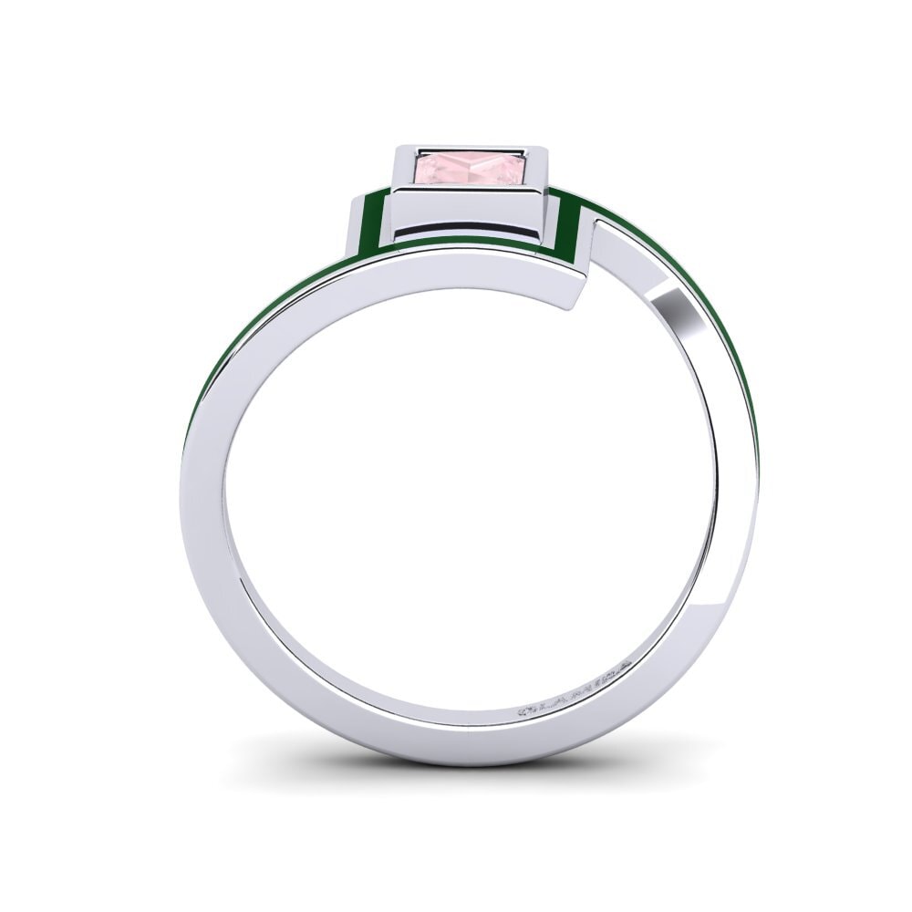 Rosenquarz Verlobungsring Bahoue