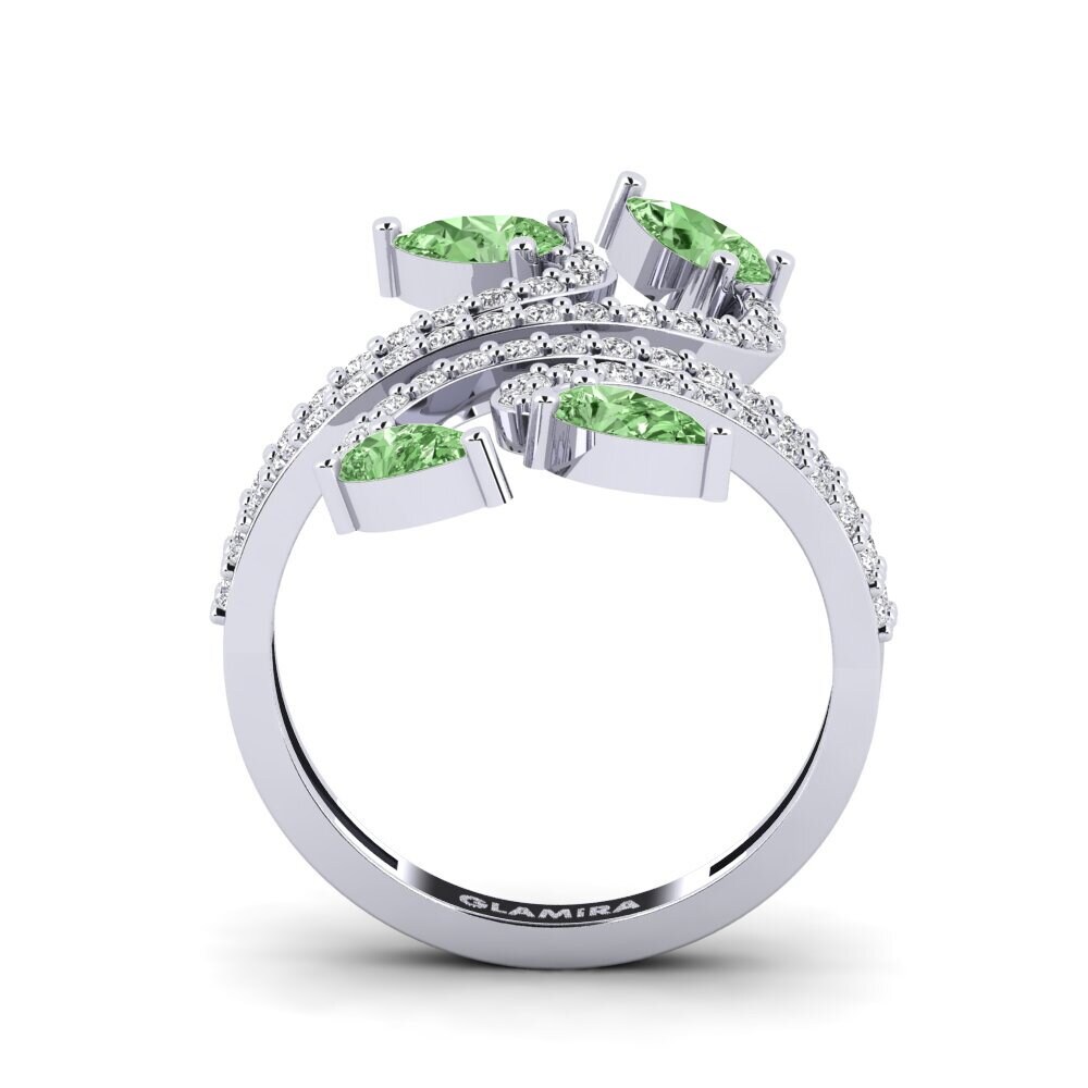 Diamante Verde SYLVIE Anillo Balio