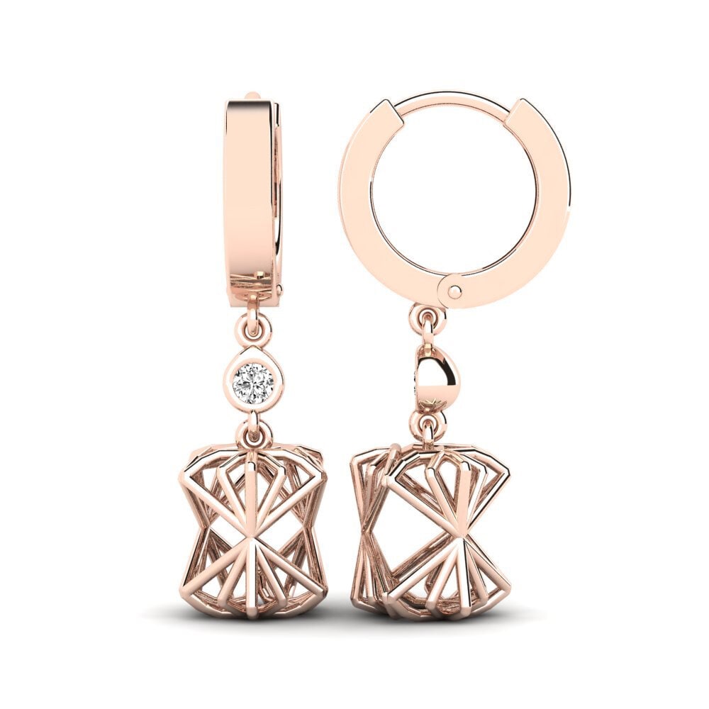 Moissanite Boucle d'oreille femme Banette