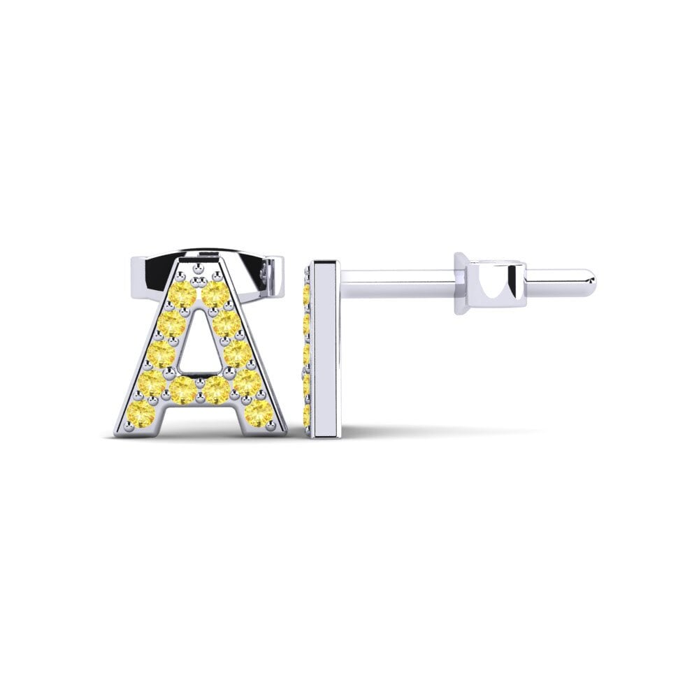 Yellow Sapphire Women's Earring Barbra A