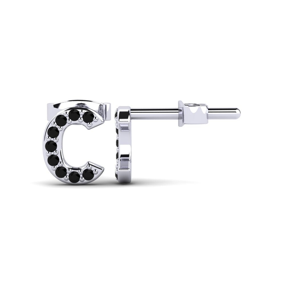 Black Sapphire Women's Earring Barbra C