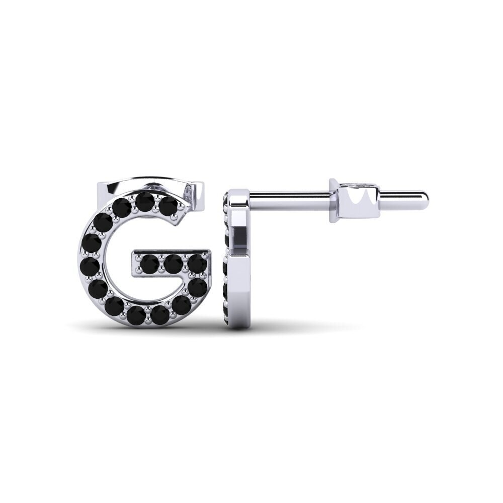 Black Sapphire Women's Earring Barbra G