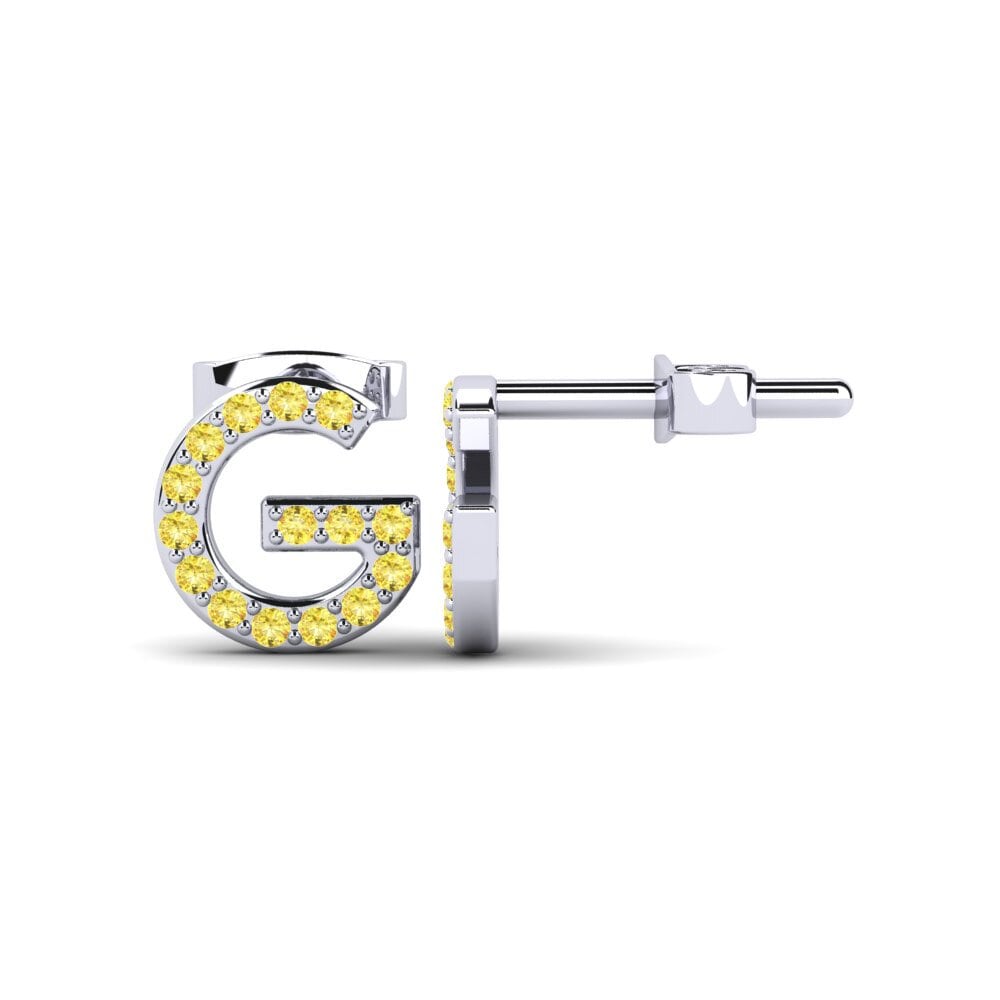 Yellow Sapphire Women's Earring Barbra G