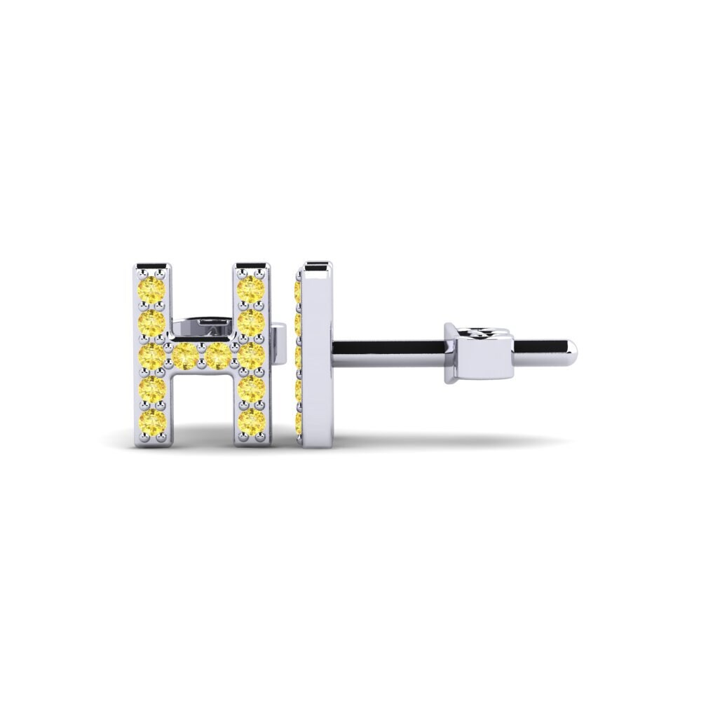 Yellow Sapphire Women's Earring Barbra H