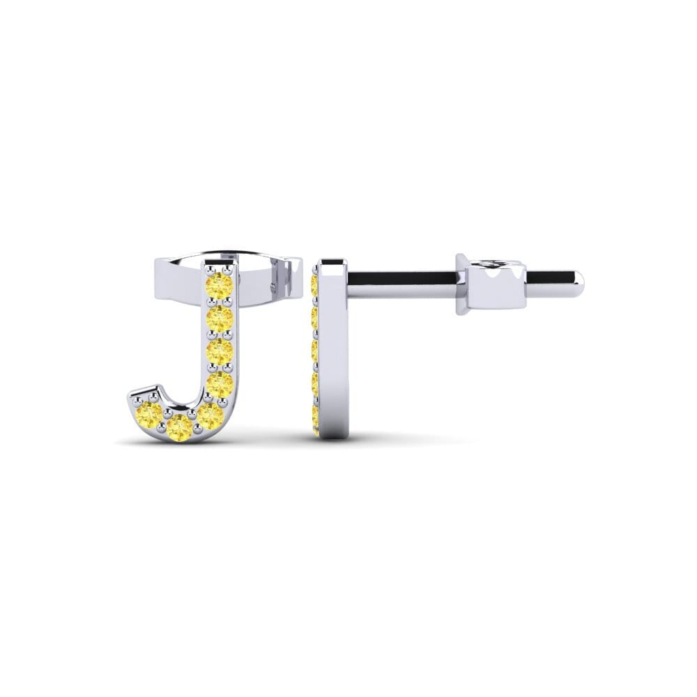 Yellow Sapphire Women's Earring Barbra J