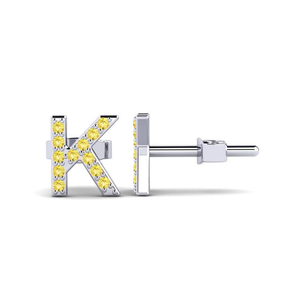 Yellow Sapphire Women's Earring Barbra K