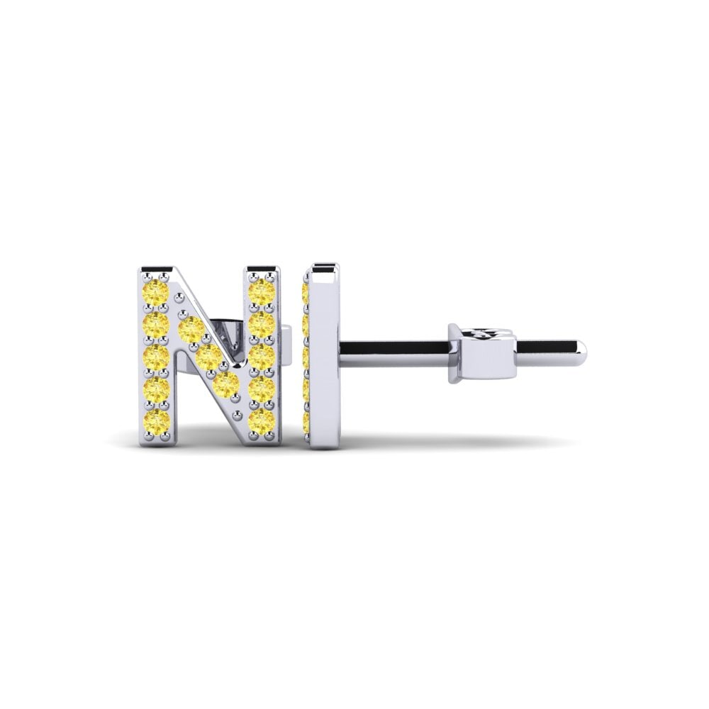 Yellow Sapphire Women's Earring Barbra N