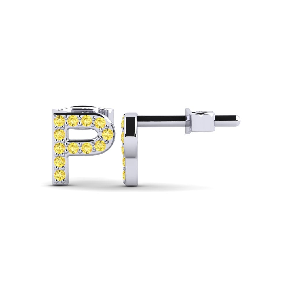 Yellow Sapphire Women's Earring Barbra P