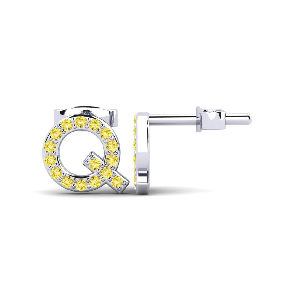 Yellow Sapphire Women's Earring Barbra Q