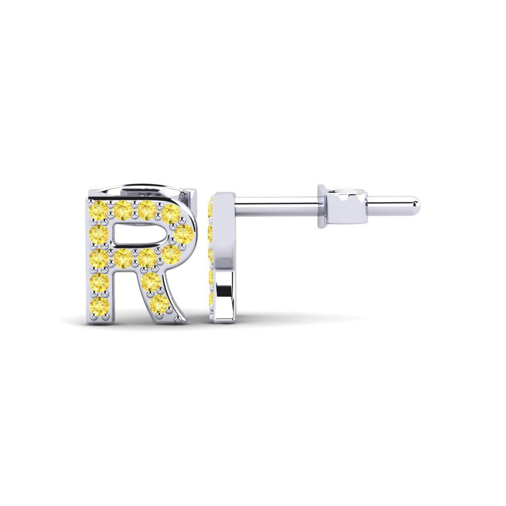 Yellow Sapphire Women's Earring Barbra R