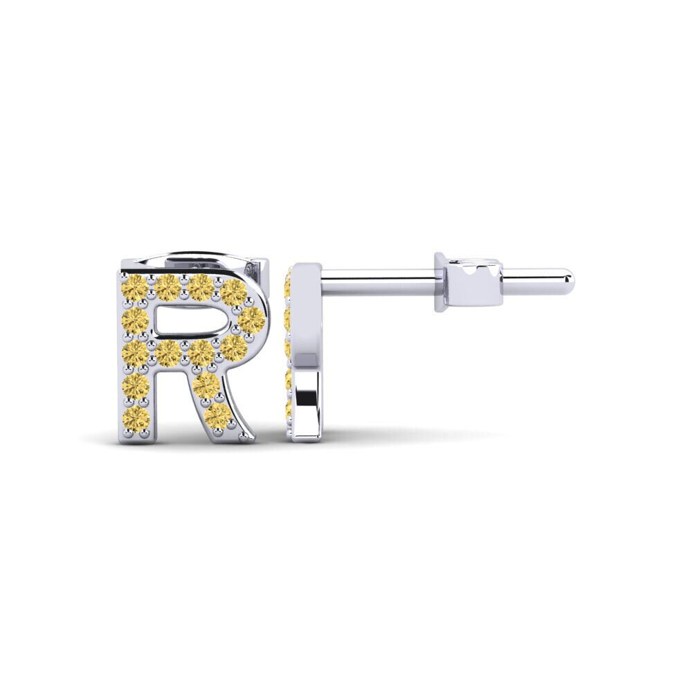 Yellow Diamond Women's Earring Barbra R