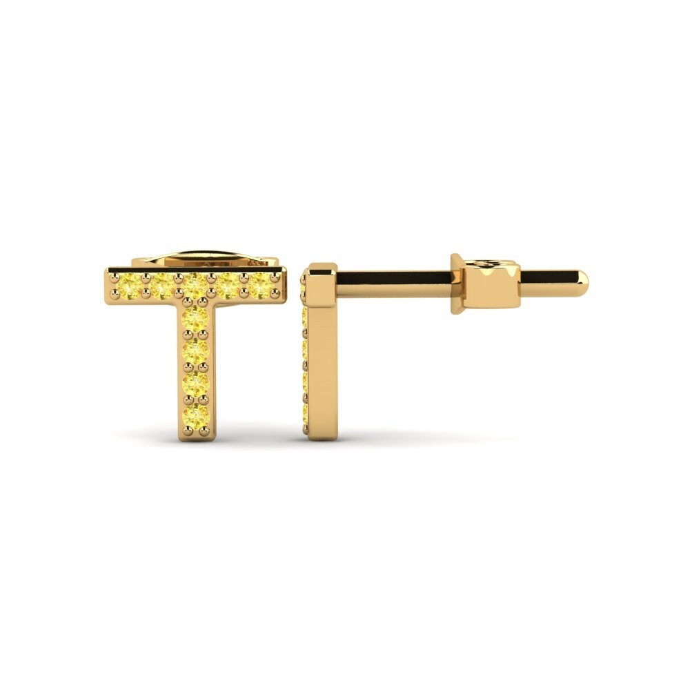 Yellow Sapphire Women's Earring Barbra T