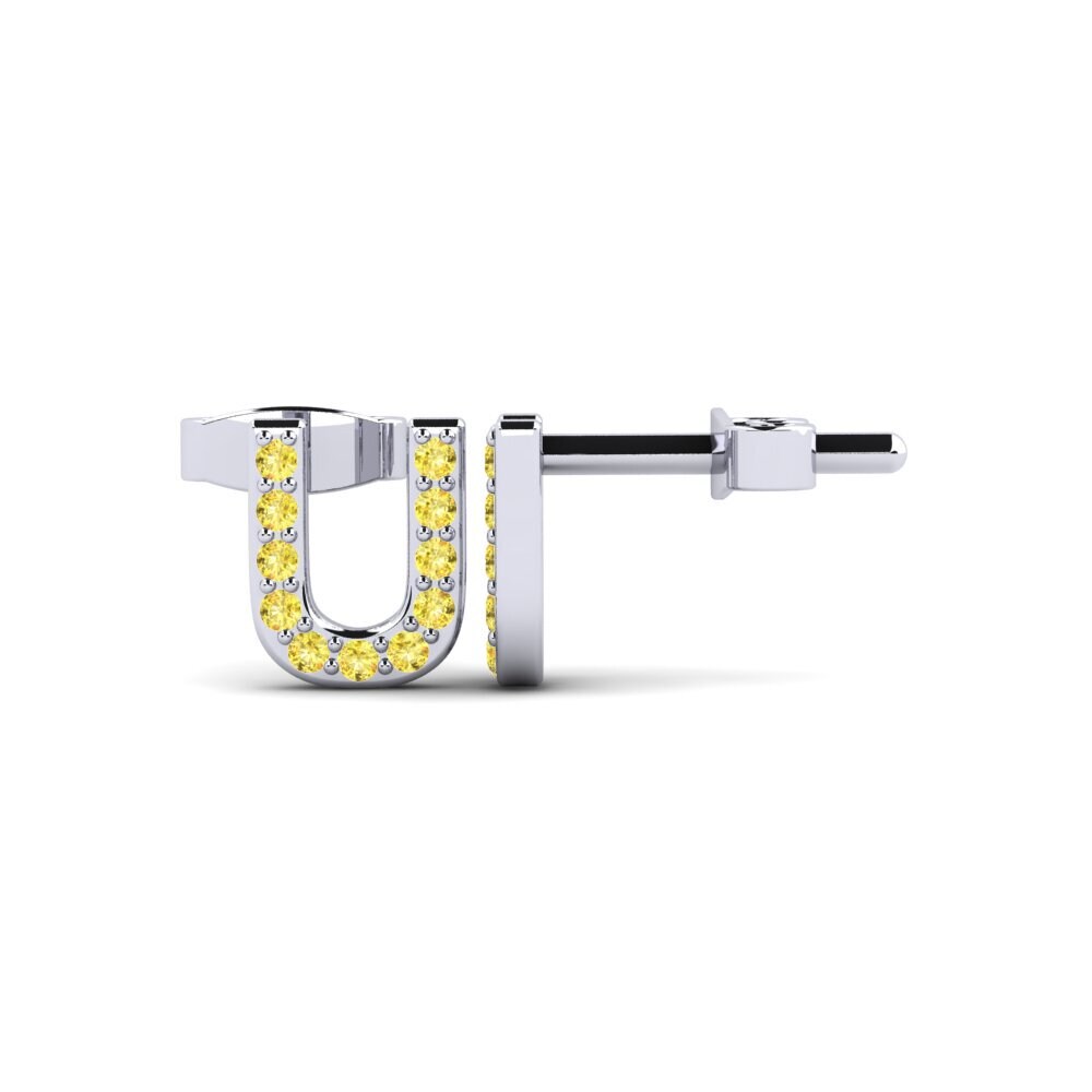 Yellow Sapphire Women's Earring Barbra U