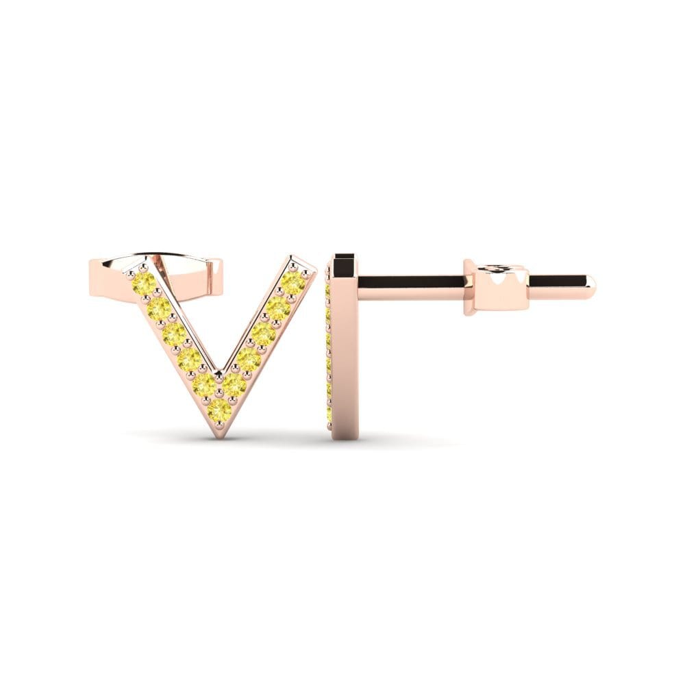 Yellow Sapphire Women's Earring Barbra V