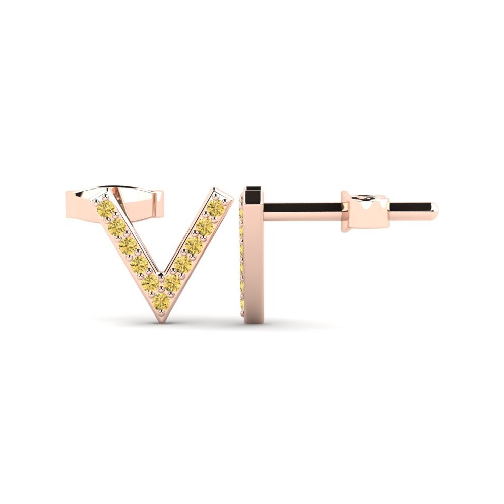 Yellow Diamond Women's Earring Barbra V