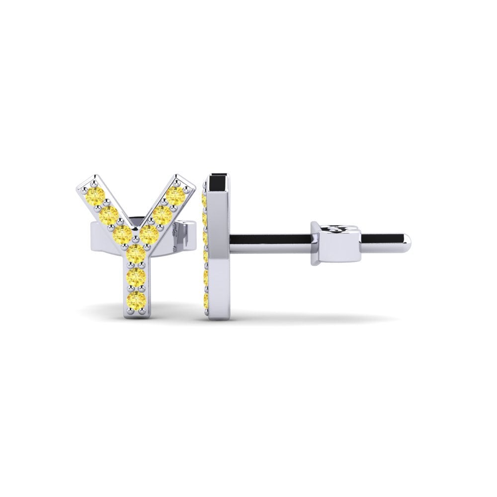 Yellow Sapphire Women's Earring Barbra Y