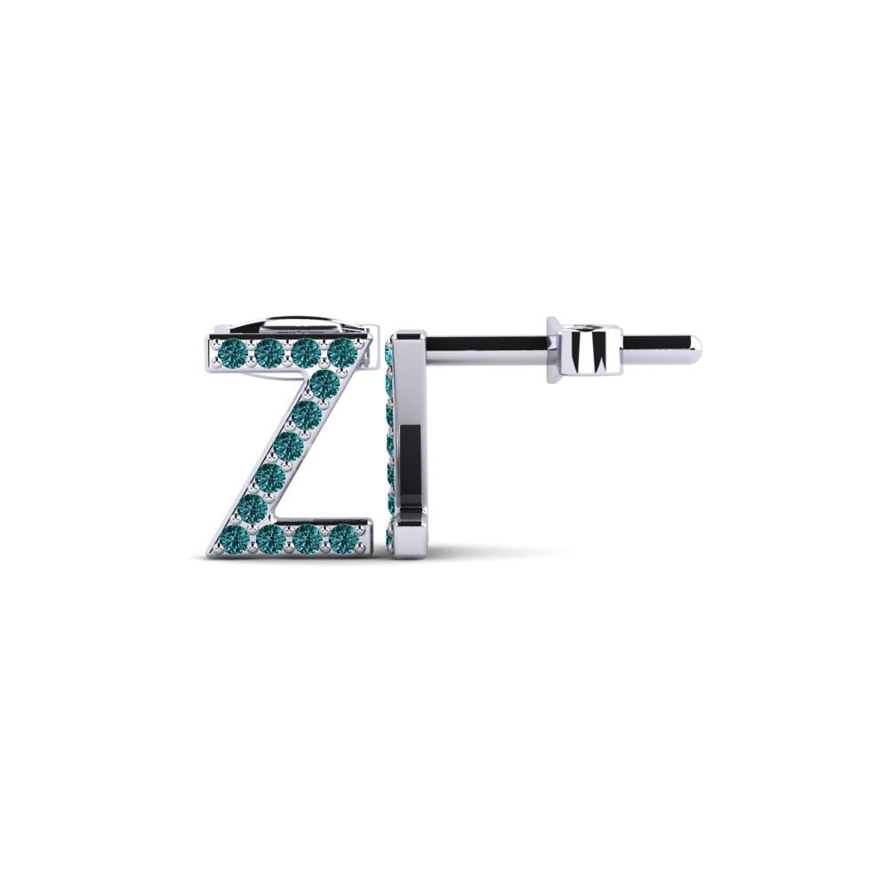 Blue Diamond Women's Earring Barbra Z