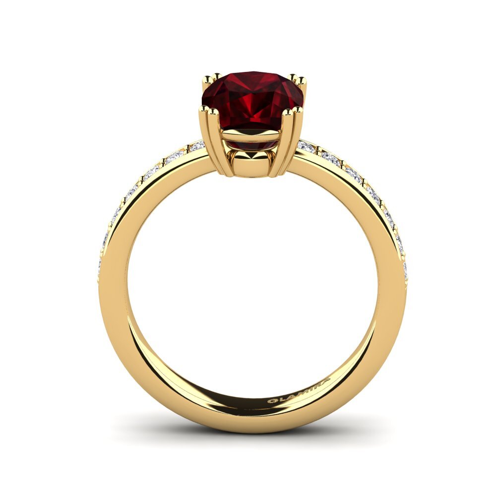 Garnet Engagement Ring Bargas