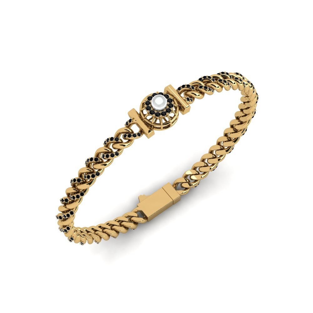 Round Black Diamond Women's Bracelet Bartows