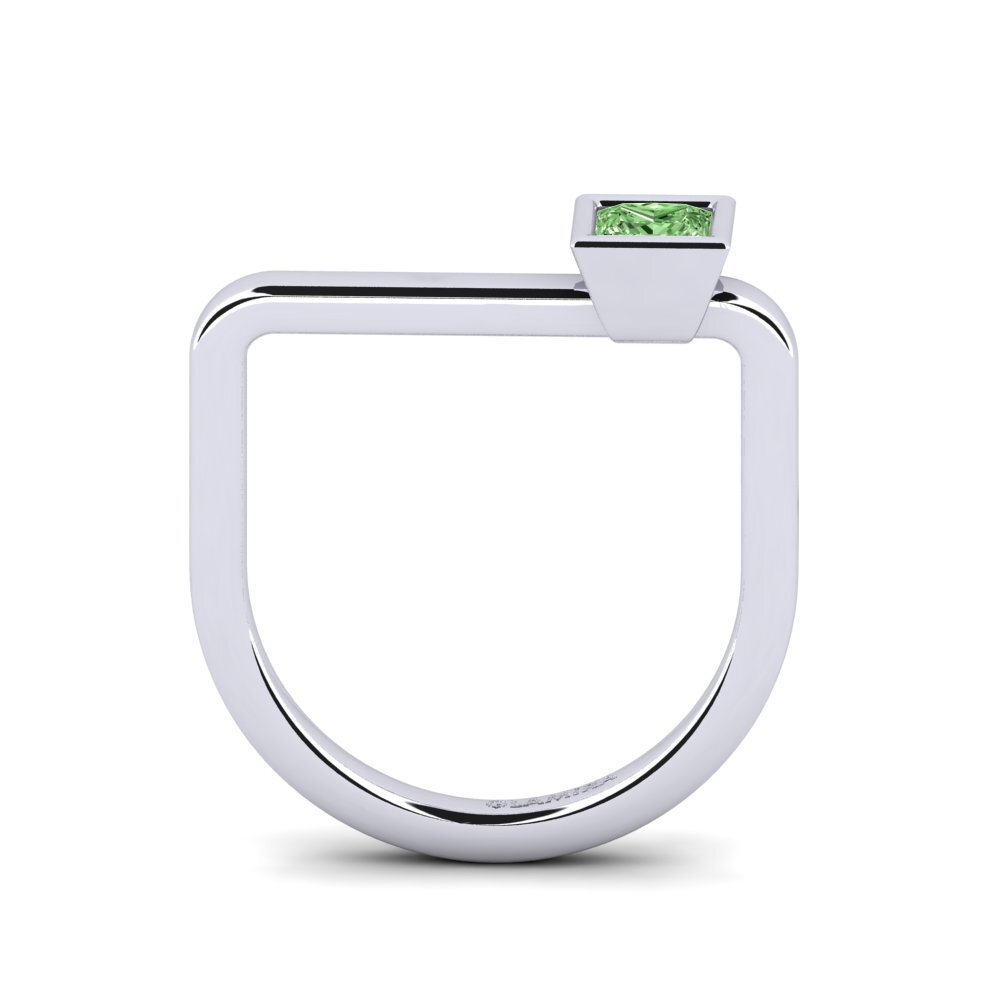 Princesa Diamante Verde Anillo Basicprinces