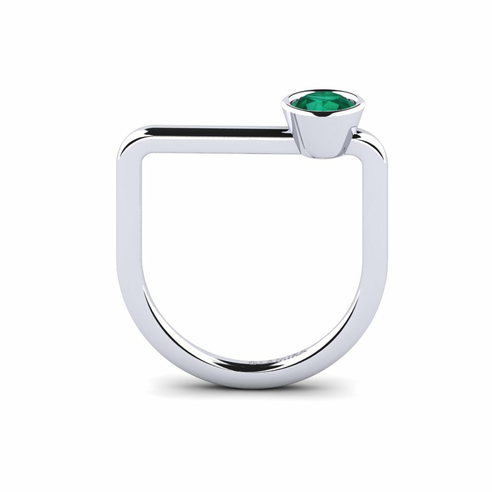 Bague Basicround Émeraude