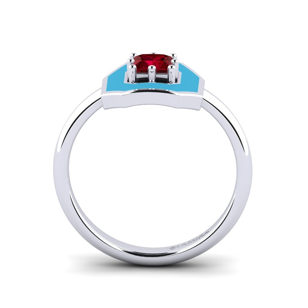 Roter Zirkonia Ring Bassignac
