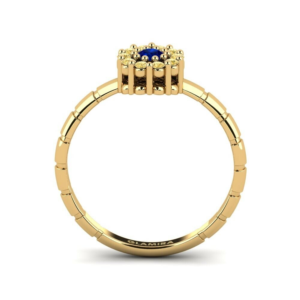 Zafiro Anillo de compromiso Baster