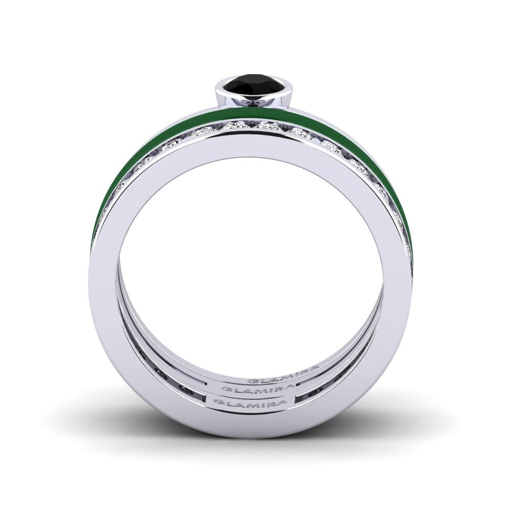 Schwarzer Onyx Ring Bavegels - E