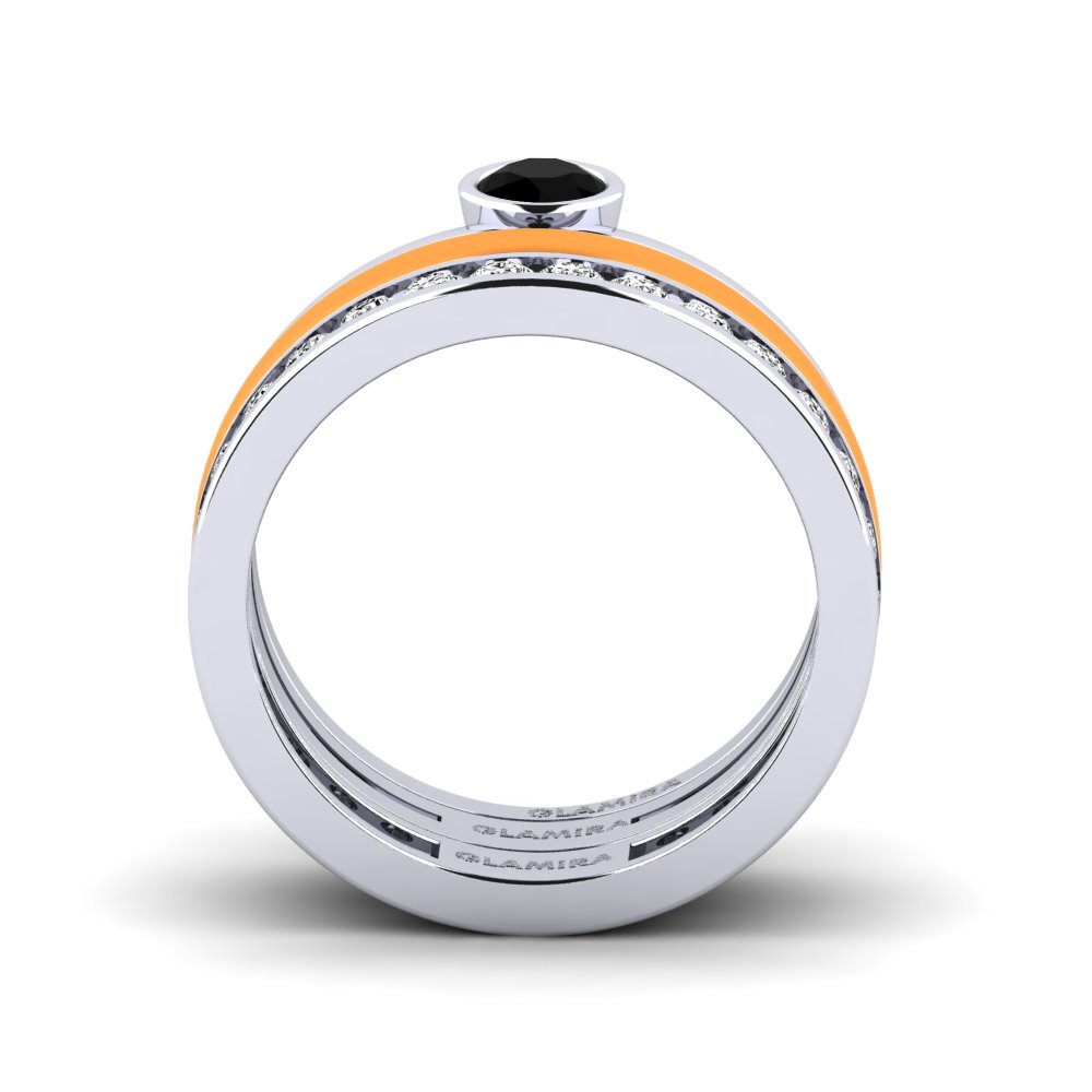 Schwarzer Onyx Ring Bavegels - E