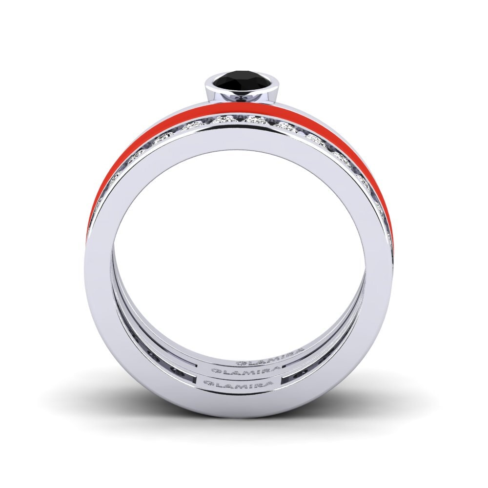 Schwarzer Onyx Ring Bavegels - E