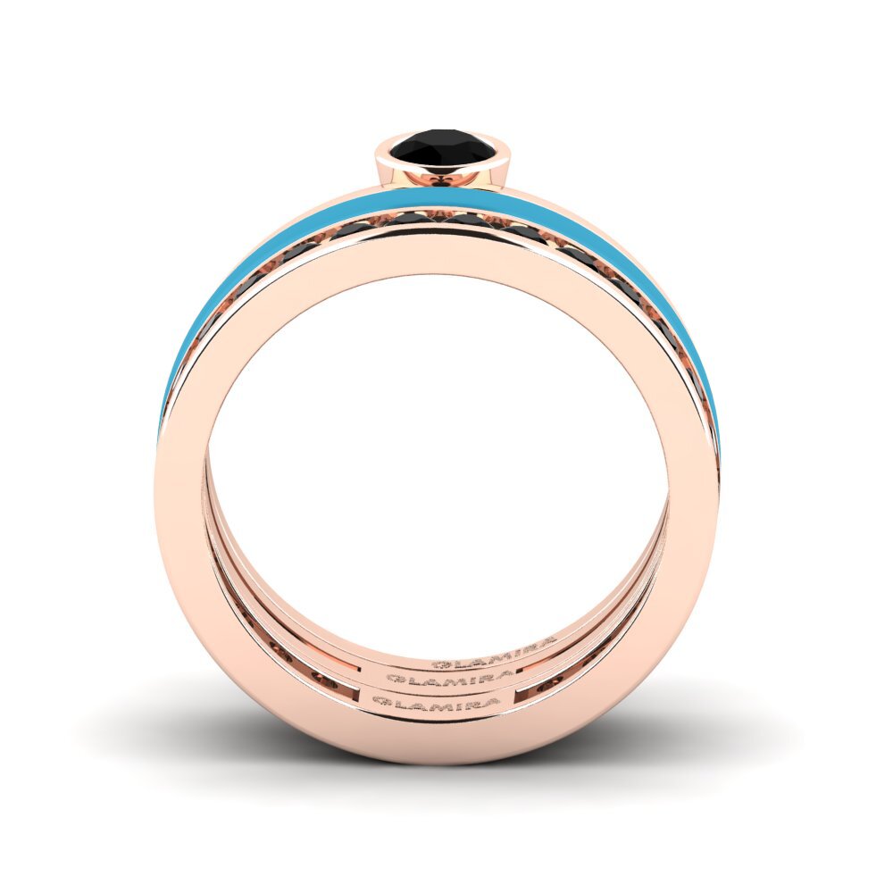 Rotgold 375 Ring Bavegels - E